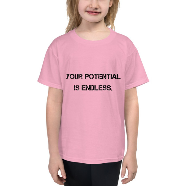 Your potential is endless. - Youth Lightweight Fashion T-Shirt Motivational quotes 7815669