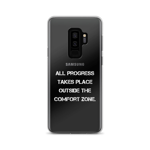 All progress takes place outside the comfort zone. - Samsung Case Motivational quotes 7837700