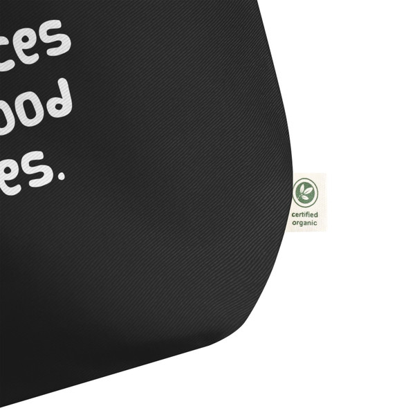 Bad choices make good stories. - Organic Cotton Large Tote Funny quotes 7841310