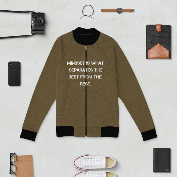 Mindset is what separates the best from the rest. - Bomber Jacket Motivational quotes 7838326