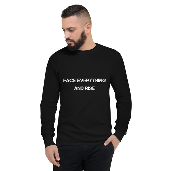 Face everything and rise - Long Sleeve T-Shirt Motivational quotes 7841168