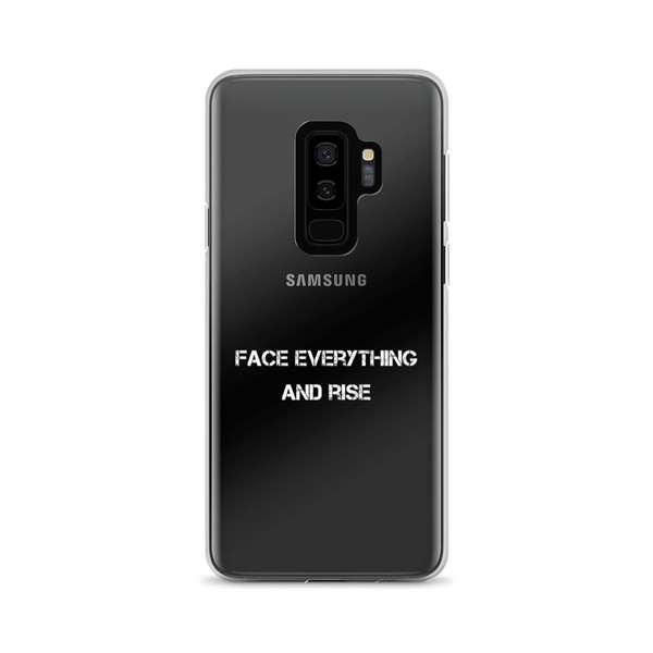 Face everything and rise - Samsung Case Motivational quotes 7837814