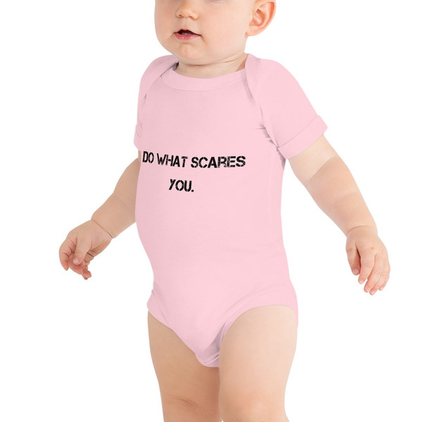 Do what scares you. - Baby Jersey Short Sleeve One Piece Motivational quotes 7835377