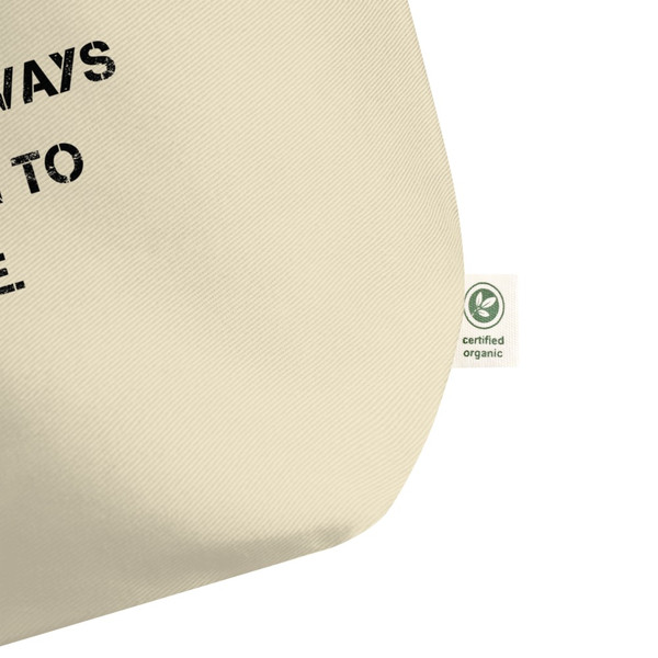 There is always a reason to smile. - Organic Cotton Large Tote Motivational quotes 7847784