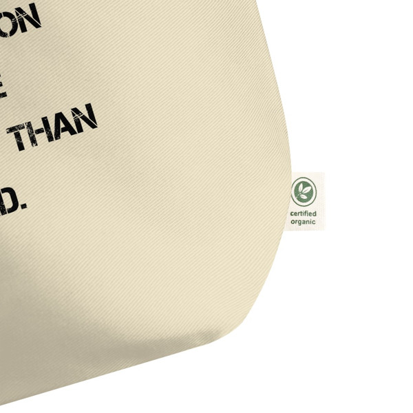 The direction is more important than speed. - Organic Cotton Large Tote Motivational quotes 7847781