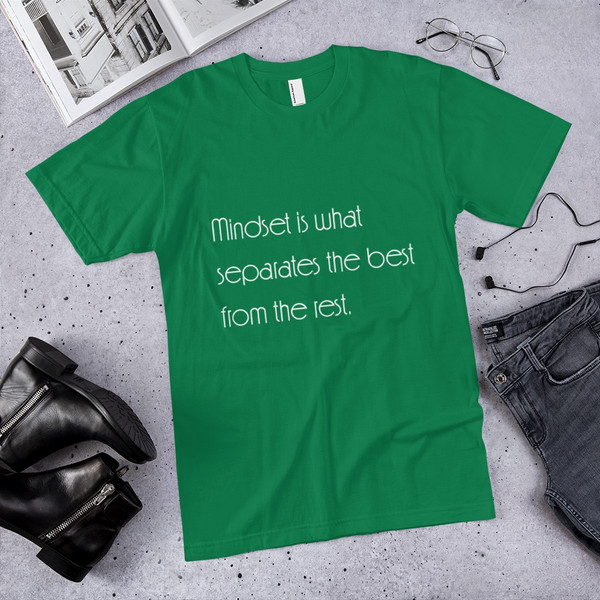 Mindset is what separates the best from the rest. - Unisex Short Sleeve T-Shirt Motivational quotes 7851634