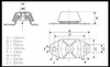 Perkins 4.236M Engine Mount technical drawing 