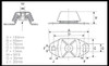 Volvo Penta MD2040 engine mount technical drawing