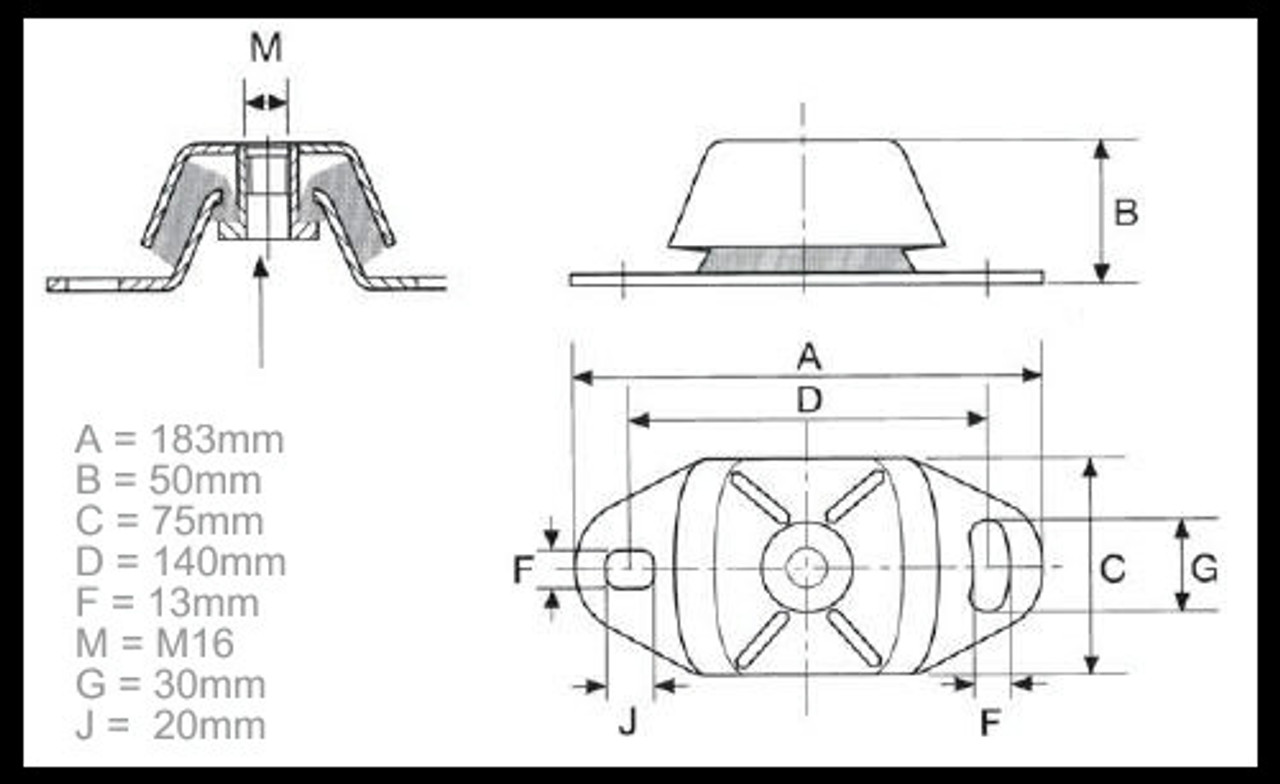 Volvo Penta TAMD22 Engine Mounts