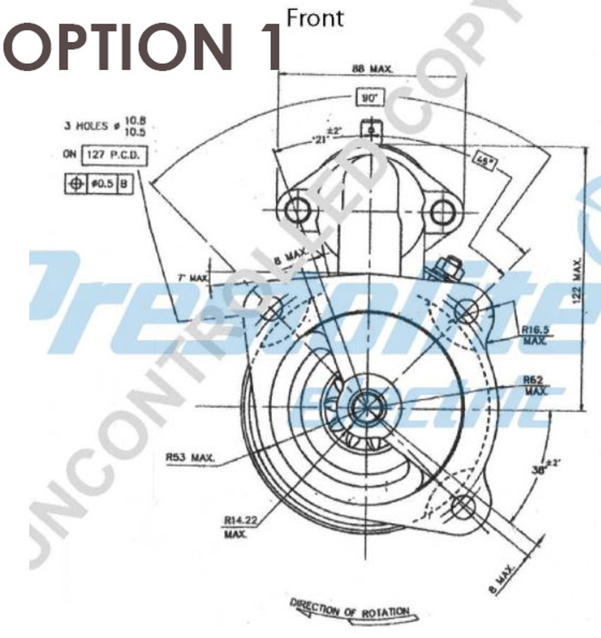 Perkins 4.236 series Starters Motor 12V 1.8kW