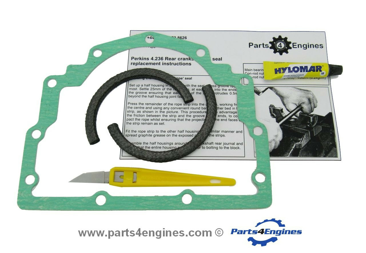 Perkins 4.236 Crankshaft rear oil seal replacement kit, from parts4engines