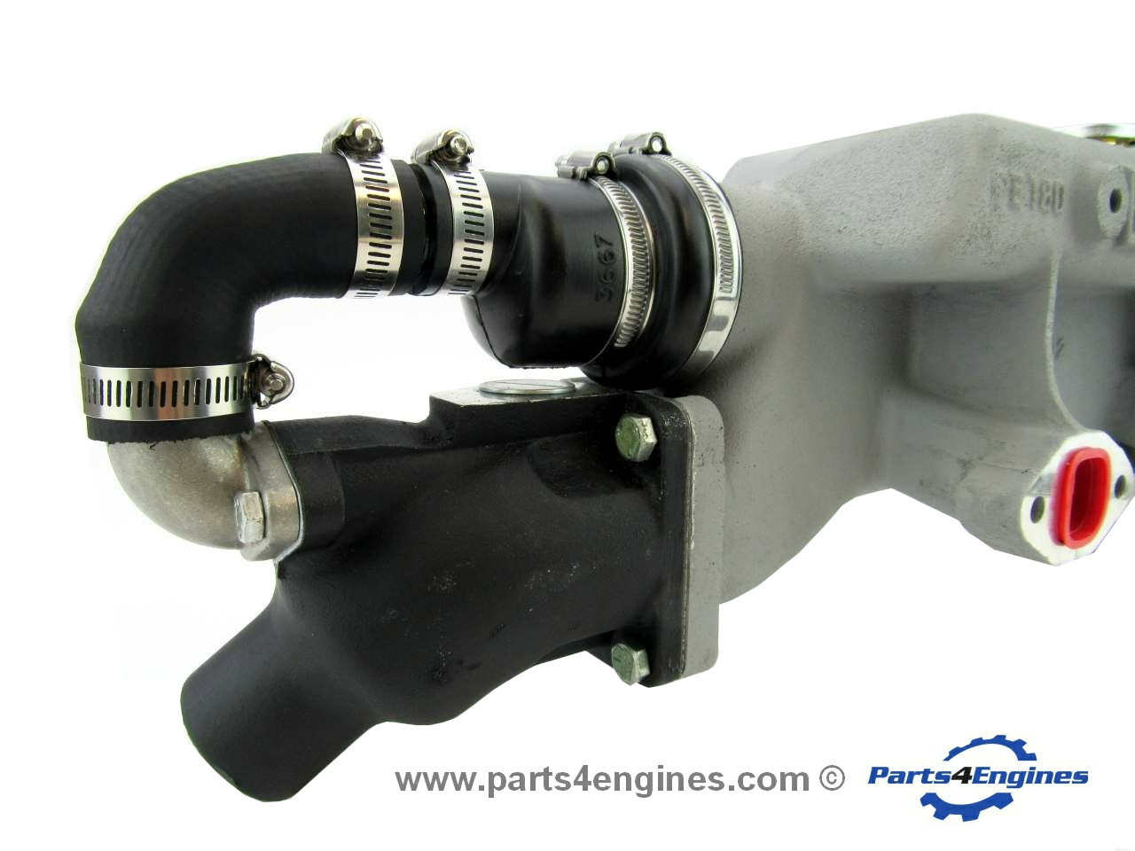 Perkins 4.108 exhaust elbow hose connector kit, from parts4engines.com