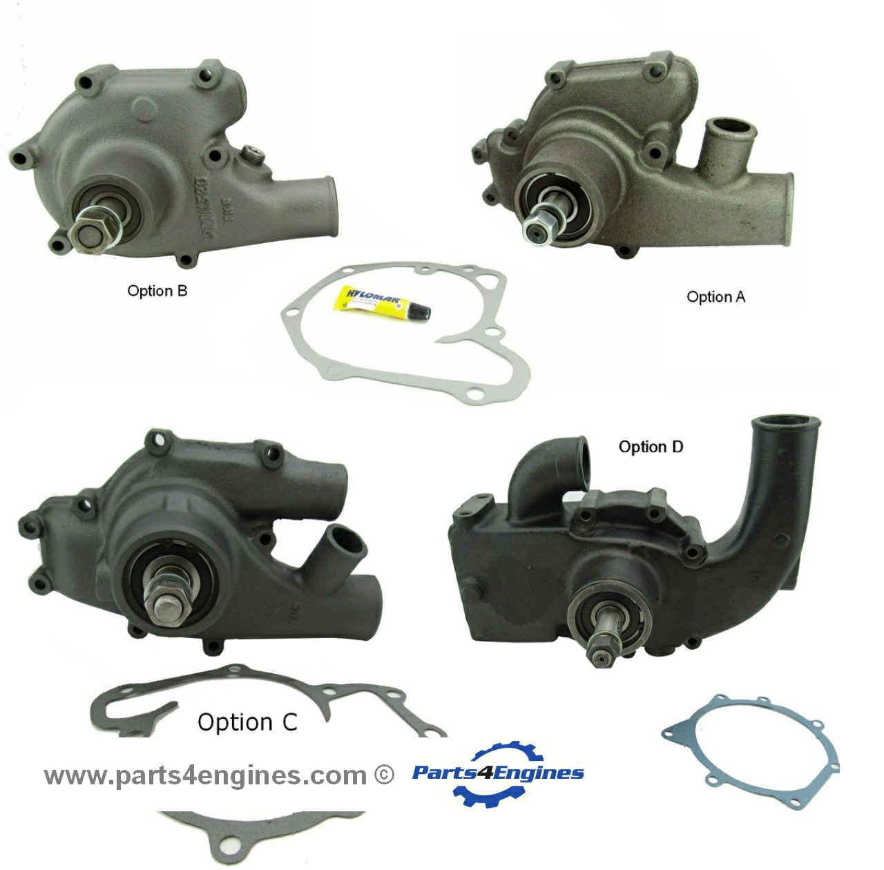 Perkins 6.354 all water pumps - parts4engines.com