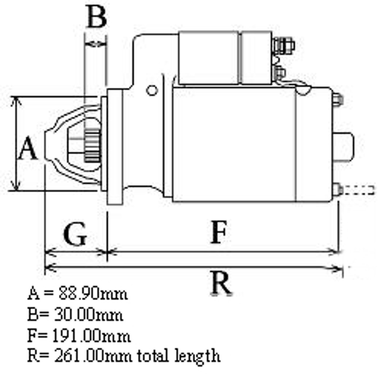 Volvo Penta TMD22 12v insulated return Starter Motor from parts4engines.com