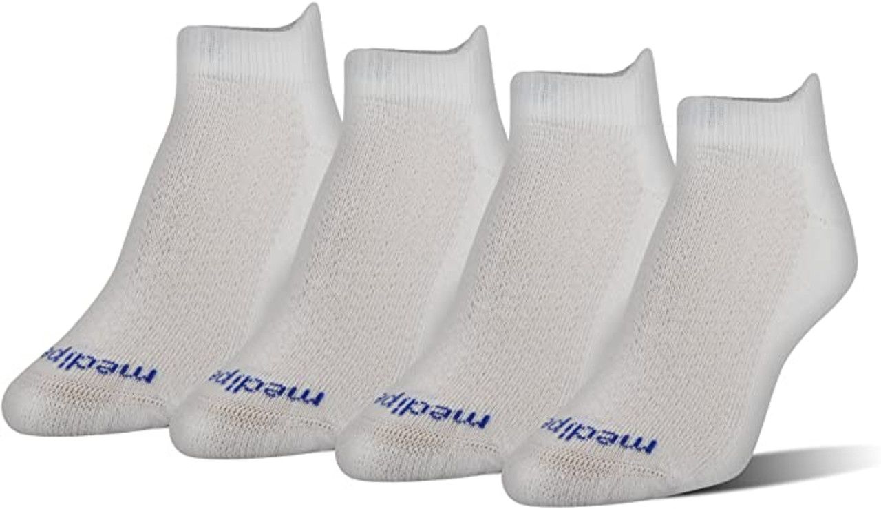 Medipeds Half Cushion Low-Cut with COOLMAX® Fiber, 4 Pair