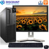 Lenovo ThinkCentre E73 Small Form Factor Desktop Bundle | 4th Gen Intel i3 | 4GB RAM | 128GB SSD | 19" Monitor | WiFi | Windows 10 Home Premium and WIFI