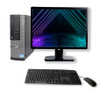 Lot of 5 Dell 390 Core i3 SFF Desktops 8GB RAM 250GB HDD Windows 10 Home with 19" LCD