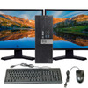 Dell Optiplex 5040 SFF Computer Core i5 6th gen 3.2GHz 8GB 512GB SSD DVD 22" Dual LCD Windows 10 Pro