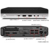 HP EliteDesk 800 G3 Micro Desktop Computer Core i5 6th Gen 8GB RAM 128GB SSD Wi-Fi Windows 10 Home