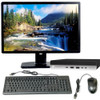 HP EliteDesk 800 G3 Micro Desktop Computer Core i5 6th Gen 8GB RAM 256GB SSD Wi-Fi 19" Monitor Windows 10 Pro