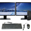 Dell OptiPlex 7050 Micro Desktop Computer Core i7 7th Gen 16GB RAM 512GB SSD Dual 22" Monitor Wi-Fi Windows 10 Pro
