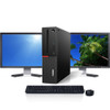 Lenovo ThinkCentre M700 SFF Desktop Computer Intel Core i5 6th gen 16GB RAM 512GB SSD Dual 22" LCD Wi-Fi Windows 10 Pro