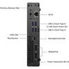 Dell OptiPlex 7080 Micro Intel Core i7 10th Gen. 32GB RAM 1TB SSD Windows 11 Pro, Wi-Fi