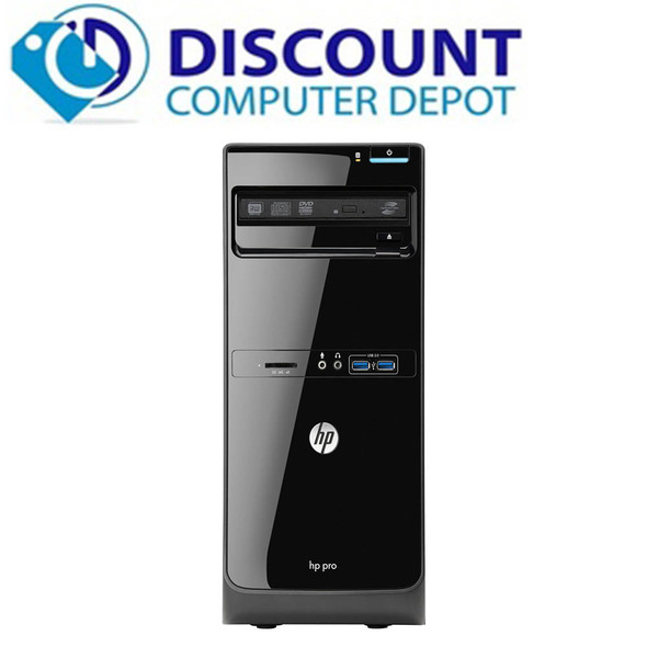 Fast HP Desktop Tower Computer PC Core i3 3.3 GHz 4GB 500GB Windows 10 Pro WiFi