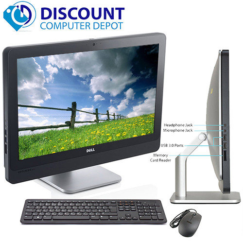 Dell 9010 23" AIO Desktop Computer PC Quad i5 2.9GHz 8GB 256GB SSD Windows 10 Pro