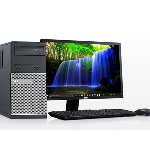Dell Optiplex 990 Computer Tower i5 3.3GHz 8GB 500GB Win 10 Pro WiFi w/19" LCD