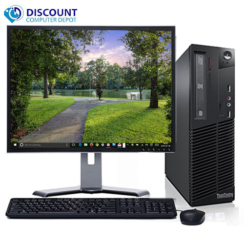 Lenovo M82 Windows 10 Home Desktop Computer PC Intel Core i5 3.2GHz 4GB 500GB with a 19" LCD and WIFI