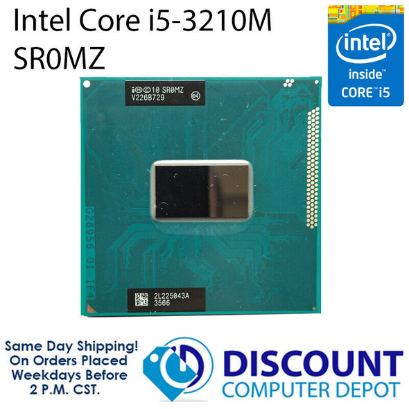 Intel Core i5-3210M 2.5 GHz Laptop CPU Processor SR0MZ PGA 988 G2 Socket