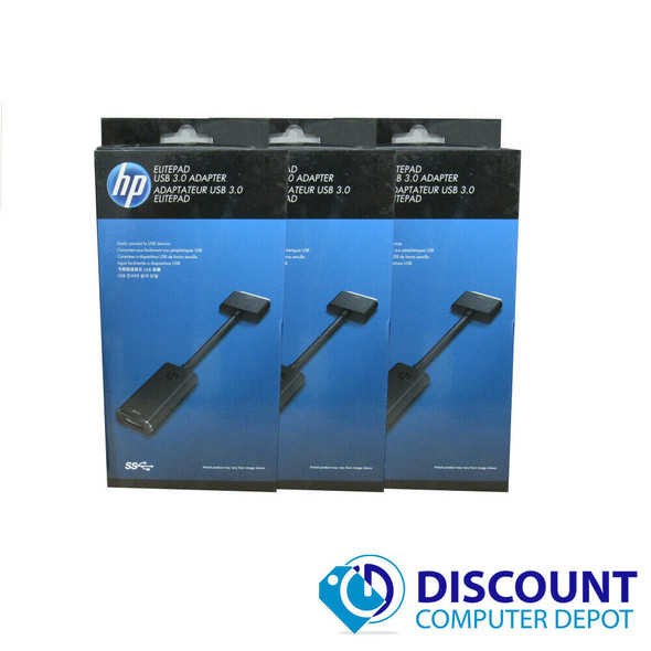 NEW Lot of 3 HP H3N49AA ElitePad Ethernet Connection Cable Adapter USB 3.0