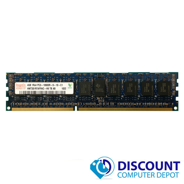 4GB 1Rx4 PC3-10600R Hynix HMT351R7AFR4C-H9 Server Memory RAM ECC Reg