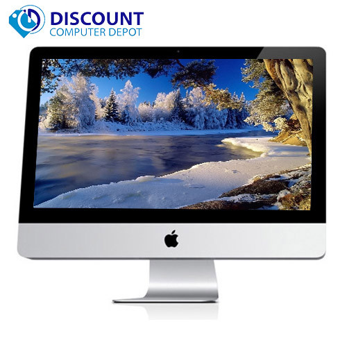 Apple iMac 21.5" All-in-One Desktop Computer i3 3.07GHz 4GB Ram 500GB HDD Mac OS High Sierra MC508LL/A w/ Keyboard & Mouse - GRADE B