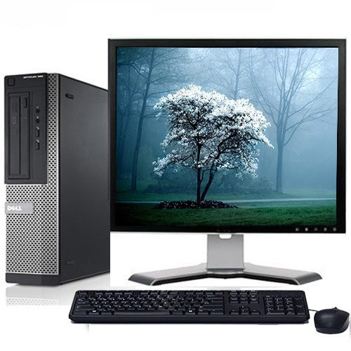 Fast Dell Optiplex Desktop Computer PC Core i3 3.1GHz 8GB 250GB HDD DVD Wifi 17" LCD Windows 10 Home
