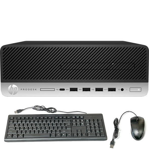 HP ProDesk Desktop 600 G3 Intel Core i5 6th gen 16GB RAM 512GB SSD 22" LCD Wi-Fi Windows 10 Pro