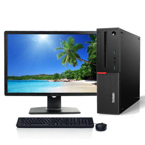 Lenovo ThinkCentre M700 SFF Desktop Computer Intel Core i5 6th gen 16GB RAM 256GB SSD 22" LCD Wi-Fi Windows 10 Pro