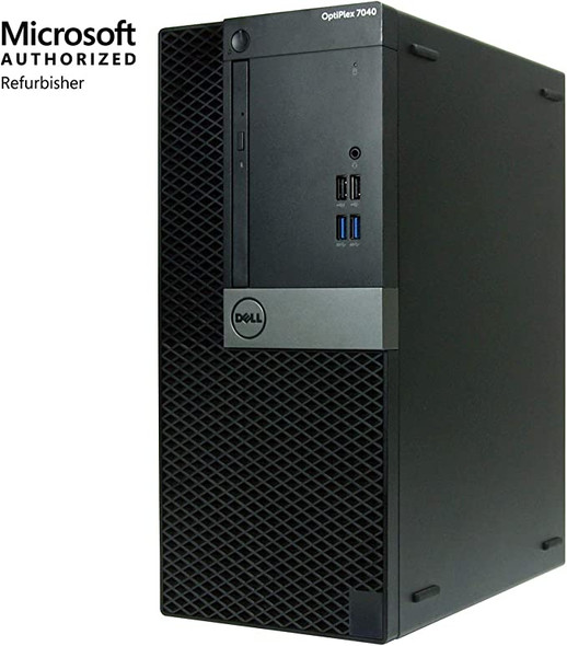 Dell OptiPlex 7040 Tower Computer Intel Core i7 6th Gen 16GB RAM 512GB SSD 24" LCD Wi-Fi Windows 10 Professional