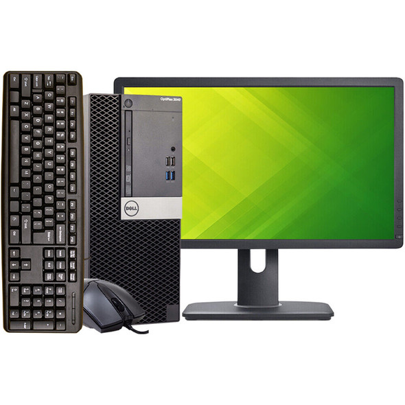 Dell OptiPlex 3040 Tower Computer Intel Core i5 6th Generation 16GB RAM 512GB SSD 22" Monitor Mouse/Keyboard Wi-Fi Windows 10 Professional