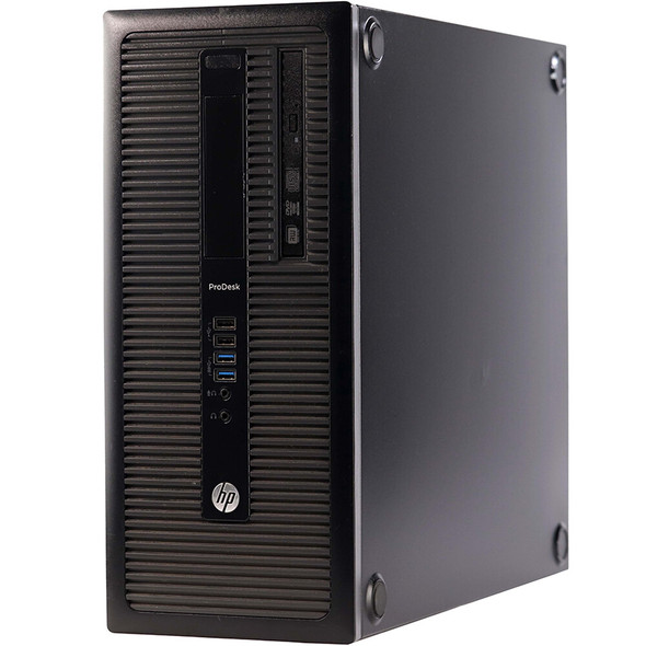 HP ProDesk 600 G1 Tower Intel Core i5 4th gen 8GB RAM 500GB HDD 19in LCD Wi-Fi Windows 10 Home DVD/RW
