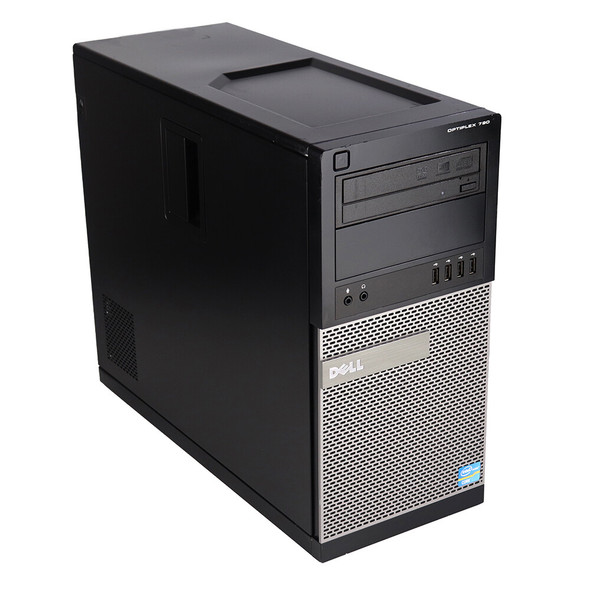 Dell OptiPlex 790 Tower Desktop Computer Intel Core i5 2nd Generation 8GB RAM 1TB HDD Dual 24in LCD Windows 10 Home