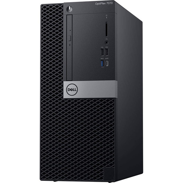 Dell OptiPlex 7070 Tower Intel Core i7 9th Gen. 64GB RAM 500GB HDD+256GB SSD Windows 11 Pro Wi-Fi, DVD/RW