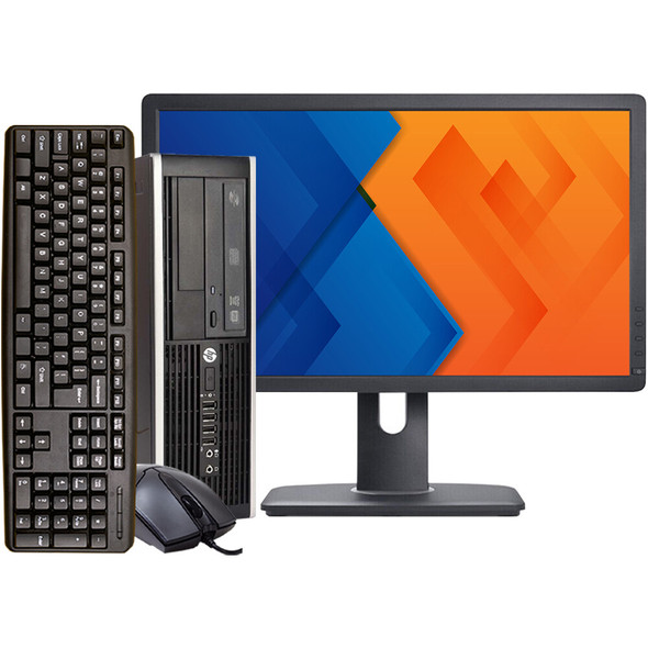 HP Elite 8300 Desktop Computer PC Intel I5 3.2GHz 8GB RAM 1TB HDD 24in Monitor Windows 10 Pro
