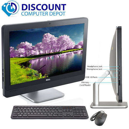 Dell 9020 23" Desktop Computer AIO PC Quad i5 2.9GHz 8GB 500GB Windows 10 Pro and WIFI