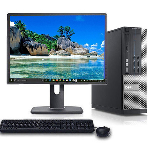 Dell Optiplex 990 Desktop Computer i5 3.3GHz 8GB 250GB WiFi Win10 Pro w/17" LCD