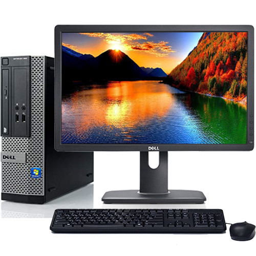 Dell Optiplex Desktop Computer Intel Core i5 8GB 128GB SSD Windows 10 Pro W/22" LCD and WIFI