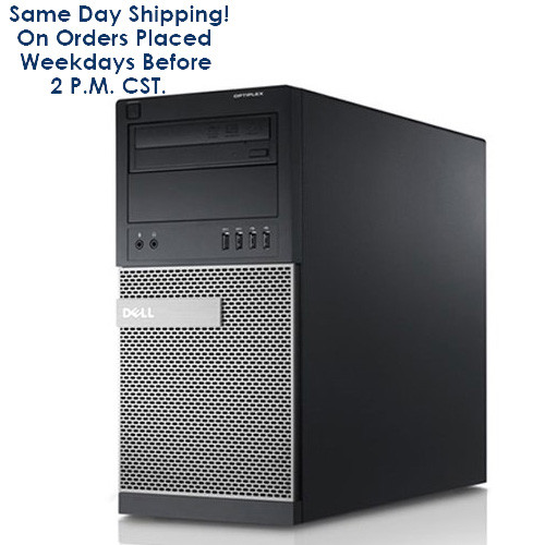Fast Dell Optiplex Tower Computer Core i3 3.1GHz 4GB 320GB Windows 10 and WIFI