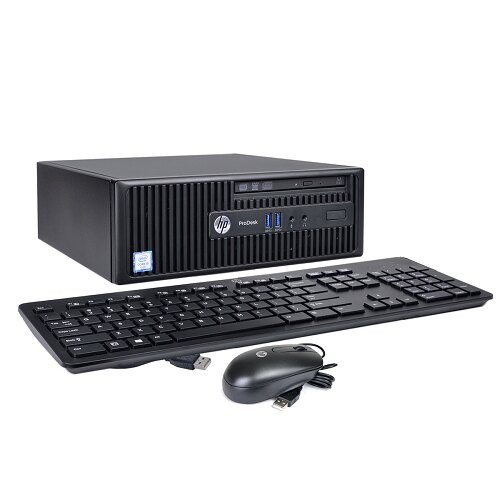 HP ProDesk 400 G3 // Intel Core i5 (6th Gen) // 8GB DDR4 RAM // 500GB SSD // Windows 10 Pro // Keyboard // Mouse // WiFi
