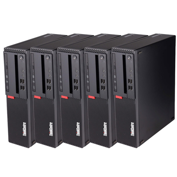 Lot of 5 Desktop Computers Lenovo M710s Core i5 7th gen 3.0GHz Processor 8GB RAM 256GB SSD Windows 10 Pro